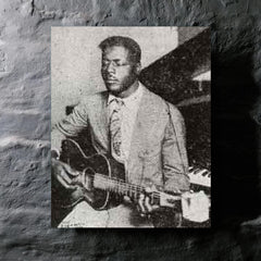 Blind Willie Johnson metal print mockup