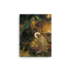 Blood and Iron by Charles Ernest Butler, 1916 canvas print on a plain backdrop in size 12"x16".