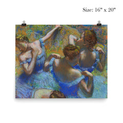 Blue Dancers by Edgar Degas, c. 1899 poster 2