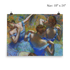 Blue Dancers by Edgar Degas, c. 1899 poster 5