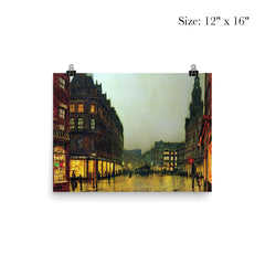 Boar Lane, Leeds by John Atkinson Grimshaw, 1881 poster 3