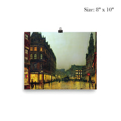 Boar Lane, Leeds by John Atkinson Grimshaw, 1881 poster 4