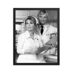 Bobby Troup framed print on a plain backdrop in size 16"x20".