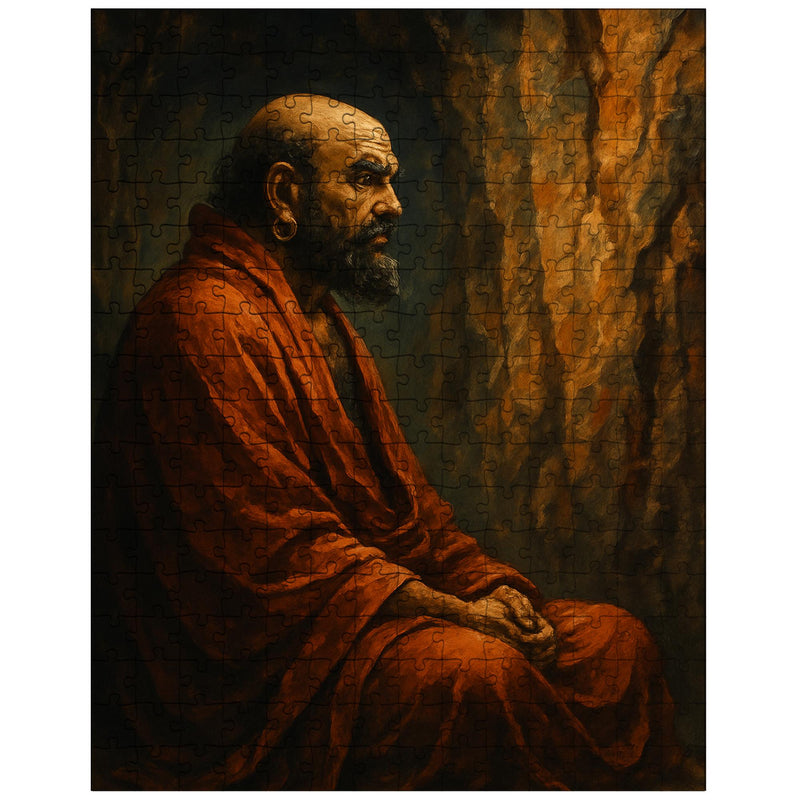 Bodhidharma facing the cave wall jigsaw puzzle