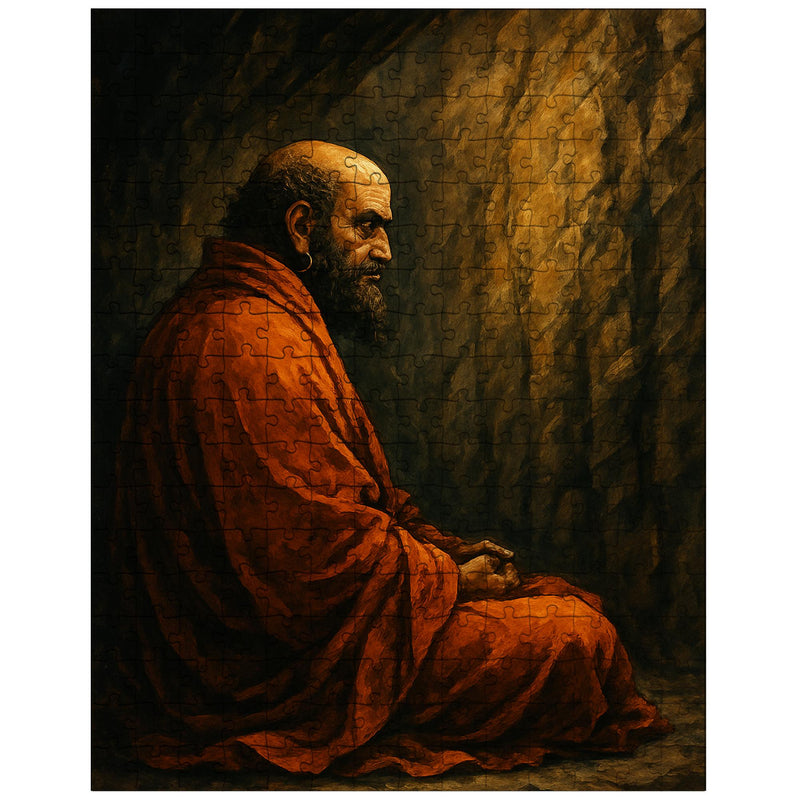 Bodhidharma facing the cave wall jigsaw puzzle