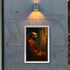 Bodhidharma facing the cave wall poster 2
