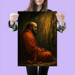 Bodhidharma facing the cave wall poster 3