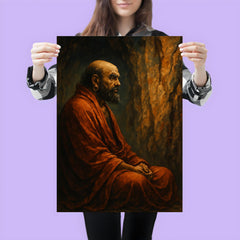 Bodhidharma facing the cave wall poster 3