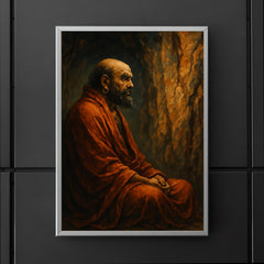 Bodhidharma facing the cave wall poster 5