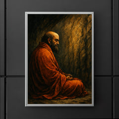 Bodhidharma facing the cave wall poster 5
