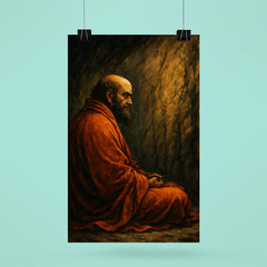 Bodhidharma facing the cave wall poster 6