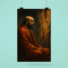 Bodhidharma facing the cave wall poster 6