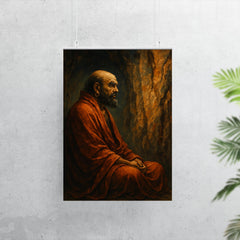 Bodhidharma facing the cave wall poster 7