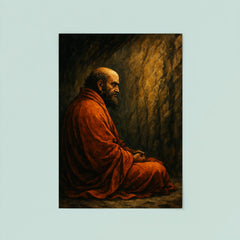 Bodhidharma facing the cave wall poster 8