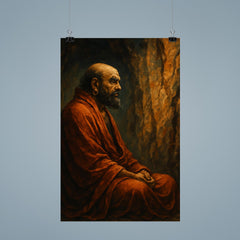 Bodhidharma facing the cave wall poster 9