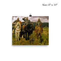Bogatyri by Viktor Mikhailovich Vasnetsov, 1898 poster 4