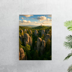 Bohemian Paradise Rock Towns Czech Republic poster 7