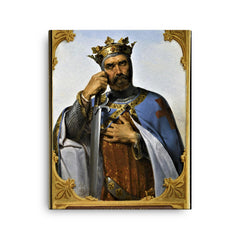 Bohemond I of Antioch canvas print on a plain backdrop in size 16"x20".