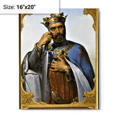 Bohemond I of Antioch metal print on a plain backdrop in size 16"x20".