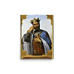 Bohemond I of Antioch poster on a plain backdrop in size 12"x16".