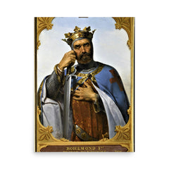 Bohemond I of Antioch poster on a plain backdrop in size 18"x24".