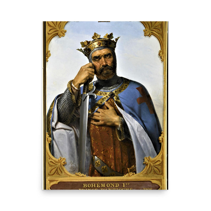 Bohemond I of Antioch poster on a plain backdrop in size 18