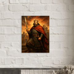 Bolesław Chrobry with the Szczerbiec at Kiev metal print mockup
