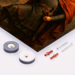 Bolesław Chrobry with the Szczerbiec at Kiev metal print mockup