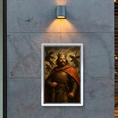 Boleslaw Chrobry crowned with raven banners poster 2