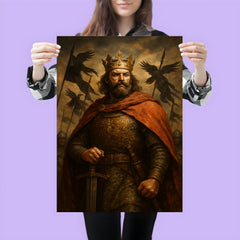 Boleslaw Chrobry crowned with raven banners poster 3