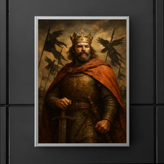 Boleslaw Chrobry crowned with raven banners poster 5