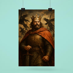 Boleslaw Chrobry crowned with raven banners poster 6