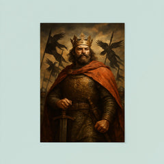 Boleslaw Chrobry crowned with raven banners poster 8