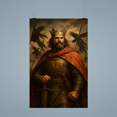 Boleslaw Chrobry crowned with raven banners poster 9