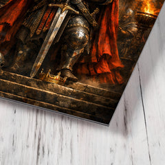 Boleslaw the Brave before Gniezno doors metal print mockup