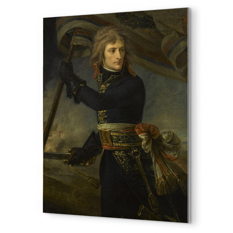 Bonaparte at the Pont d' Arcole by Antoine-Jean Gros metal print mockup