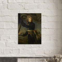 Bonaparte at the Pont d' Arcole by Antoine-Jean Gros metal print mockup