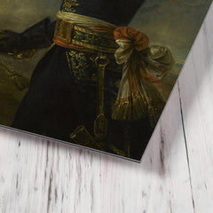 Bonaparte at the Pont d' Arcole by Antoine-Jean Gros metal print mockup