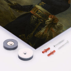 Bonaparte at the Pont d' Arcole by Antoine-Jean Gros metal print mockup
