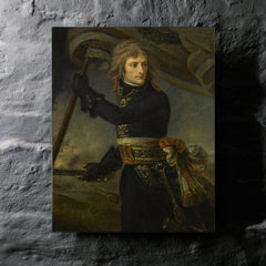 Bonaparte at the Pont d' Arcole by Antoine-Jean Gros metal print mockup