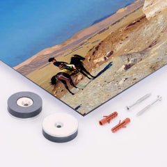 Bonaparte Before the Sphinx by Jean-Léon Gérôme metal print mockup