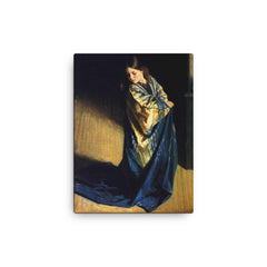 Borrowed Plumes by George Harcourt canvas print on a plain backdrop in size 12"x16".