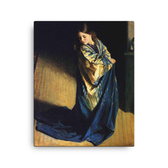 Borrowed Plumes by George Harcourt canvas print on a plain backdrop in size 16"x20".