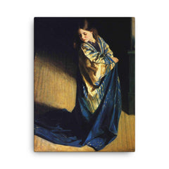 Borrowed Plumes by George Harcourt canvas print on a plain backdrop in size 18"x24".