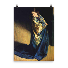 Borrowed Plumes by George Harcourt poster on a plain backdrop in size 8"x10".