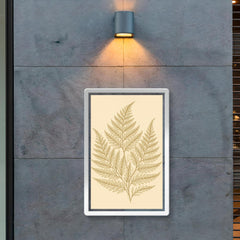 Botanical fern leaves in elegant line art poster 2