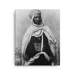 Bou Hmara canvas print on a plain backdrop in size 16"x20".