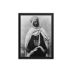 Bou Hmara framed print on a plain backdrop in size 12"x16".