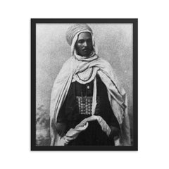 Bou Hmara framed print on a plain backdrop in size 16"x20".