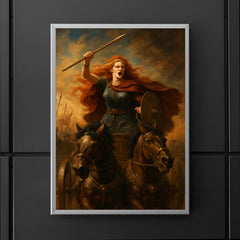 Boudica chariot rebellion portrait poster 5